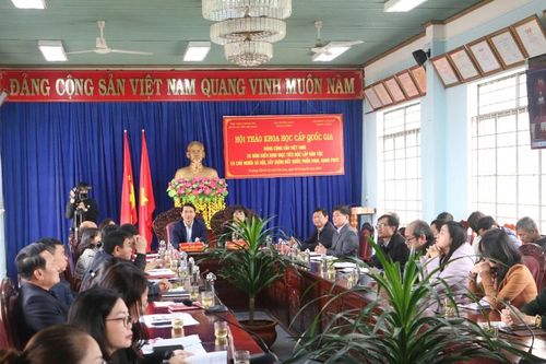 Hội thảo khoa học Đảng Cộng sản Việt Nam-95 năm kiên định mục tiêu độc lập dân tộc và chủ nghĩa xã hội, xây dựng đất nước phồn vinh, hạnh phúc