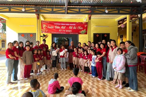 Trường iSchool Nha Trang tổ chức chương trình thiện nguyện Xuân yêu thương 2025