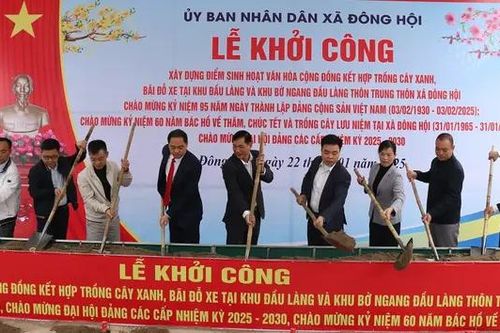 Khởi công điểm sinh hoạt văn hóa kết hợp bãi đỗ xe