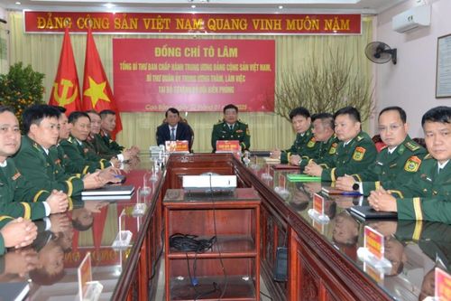 Tổng Bí thư Tô Lâm chúc Tết lực lượng Biên phòng toàn quốc