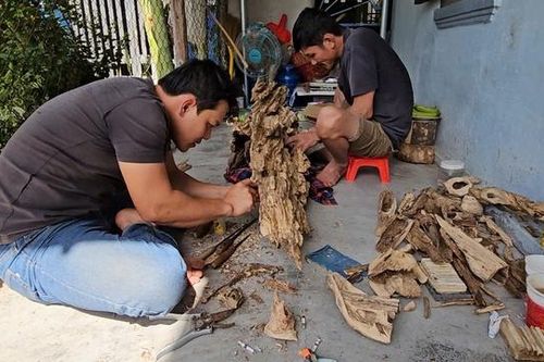 Làng trầm hương trăm tuổi vào vụ Tết