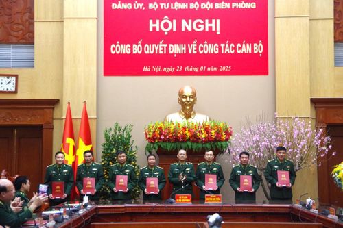 Đảng ủy, Bộ Tư lệnh BĐBP công bố quyết định về công tác cán bộ