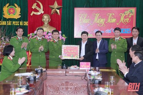 Phó Bí thư Tỉnh ủy Trịnh Tuấn Sinh thăm và chúc tết các lực lượng trực tết