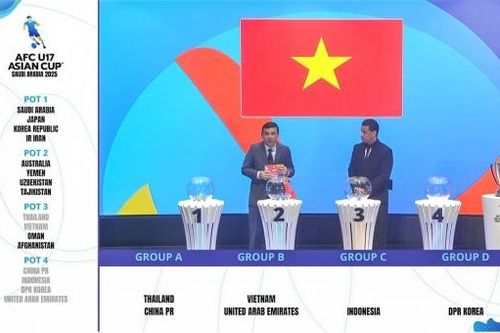 U.17 Việt Nam nằm ở bảng B cùng ĐKVĐ Nhật Bản tại VCK U.17 châu Á 2025