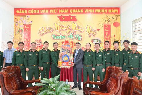 Phó Chủ tịch UBND tỉnh Đinh Văn Thiệu thăm, chúc Tết các đơn vị trực chiến