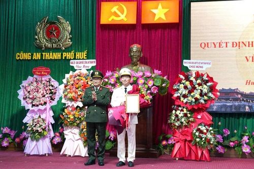 Bổ nhiệm Thượng tá Nguyễn Viết Hoàng giữ chức Phó Giám đốc Công an TP. Huế