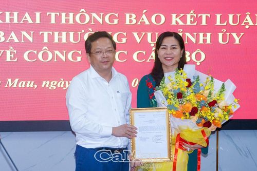 Đồng chí Lê Thị Nhung được phân công điều hành Hội đồng Nhân dân tỉnh Cà Mau