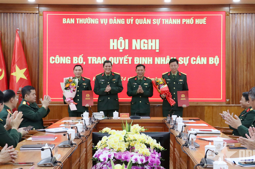 Bộ CHQS thành phố Huế có tân Phó chỉ huy trưởng