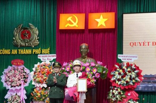 Thượng tá Nguyễn Viết Hoàng giữ chức Phó Giám đốc Công an TP Huế