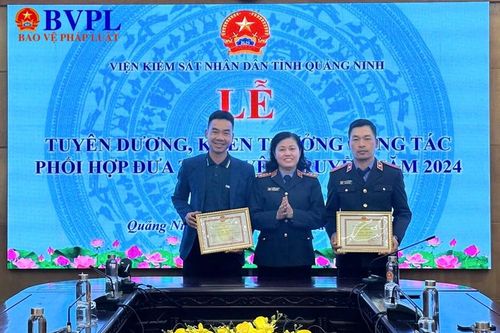 Viện kiểm sát tuyên dương phóng viên Báo Bảo vệ pháp luật