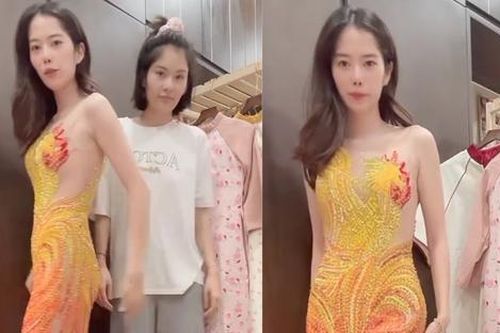 Xôn xao clip chị gái giúp Nam Em thử đầm dạ hội gợi cảm: Liệu có tái xuất thi nhan sắc?