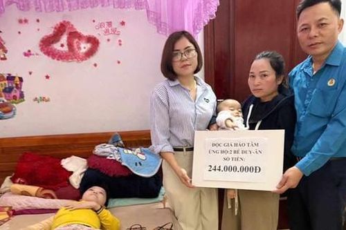 244 triệu đồng đến với 2 cháu bé vừa chào đời đã gãy cả 2 chân
