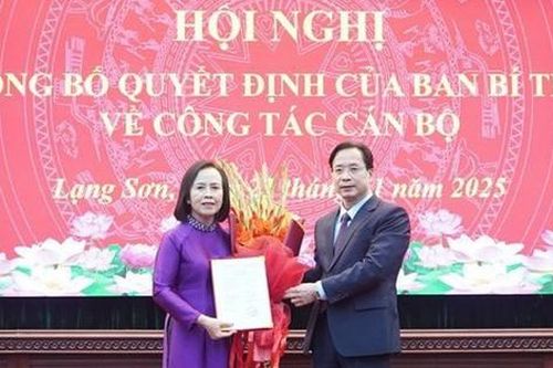 Ban Bí thư chuẩn y bà Đoàn Thị Hậu giữ chức Phó Bí thư Tỉnh ủy Lạng Sơn