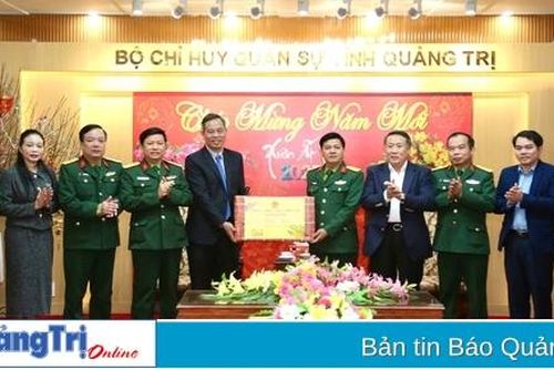 Lãnh đạo tỉnh Quảng Trị thăm, chúc Tết các đơn vị lực lượng vũ trang