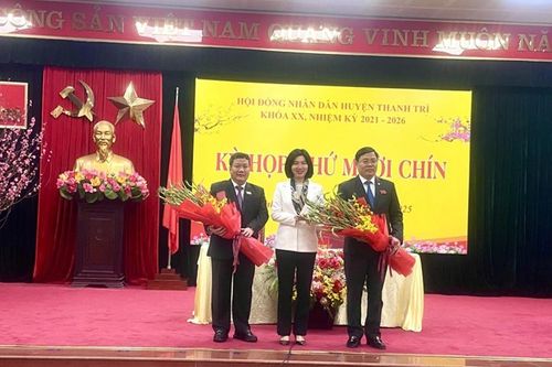 Ông Nguyễn Tiến Cường được bầu giữ chức danh Chủ tịch HĐND huyện Thanh Trì