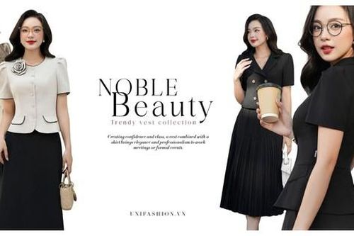Vest thanh lịch - Bí kíp giúp phái đẹp tự tin chốn công sở với UNI Korean Fashion