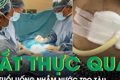 Xót xa bé 3 tuổi phải cắt toàn bộ thực quản vì uống nhầm nước tro tàu