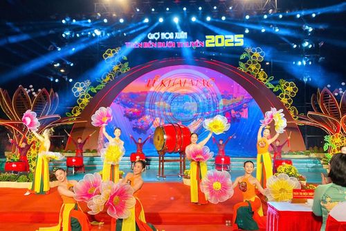 TP Hồ Chí Minh: lung linh sắc màu tại chợ Hoa Xuân 'Trên bến dưới thuyền'