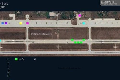 Sự xuất hiện bất thường của hàng loạt máy bay Su-25 tại căn cứ không quân Engels-2