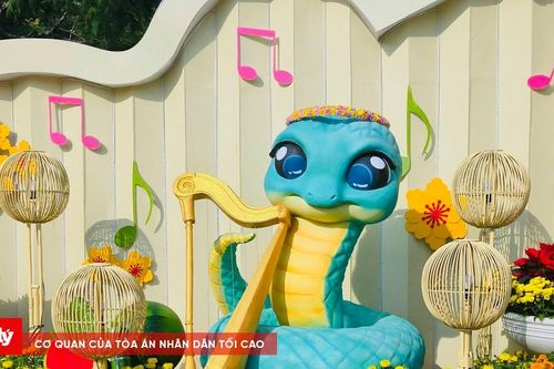 Linh vật rắn ở Cần Thơ: Nốt nhạc Xuân rộn ràng