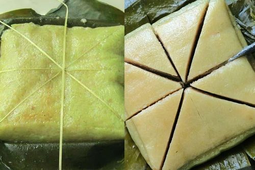 Cắt bánh chưng bằng lạt hay bằng dao tốt hơn?