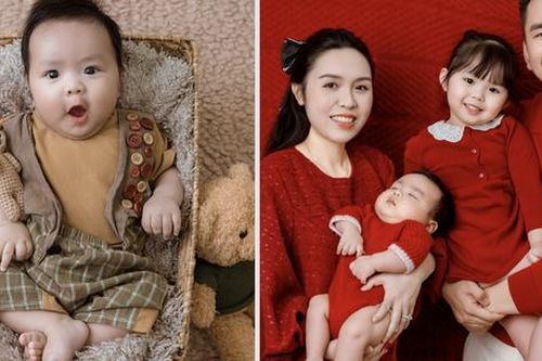 Quý tử 3 tháng tuổi đáng yêu của MC Hạnh Phúc