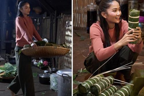 Bất ngờ ý nghĩa đằng sau 400 đòn bánh tét của H'Hen Niê