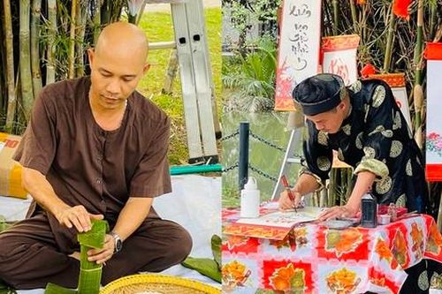 Khu chung cư ngày cận Tết: Quây quần gói bánh chưng, ấm áp tình làng xóm