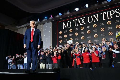 Hình ảnh ông Trump tại Las Vegas