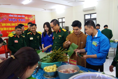 Tổng cục Hậu cần tổ chức hội thi gói 'Bánh chưng, bánh tét'