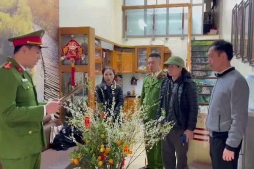 Bắt 7 đối tượng cưỡng đoạt tài sản dưới hình thức bảo kê bán đào Tết