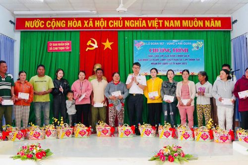 Lữ đoàn 957, Vùng 4 Hải quân tổ chức nhiều hoạt động thiện nguyện nhân dịp Tết Nguyên đán