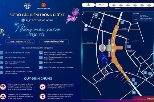 Hà Nội: Điều chỉnh tổ chức giao thông phục vụ Chương trình nghệ thuật 'Rực rỡ Thăng Long 2025'