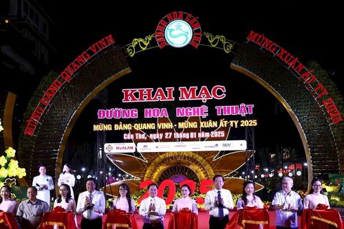 Cần Thơ: Khai mạc đường hoa nghệ thuật đón chào năm mới