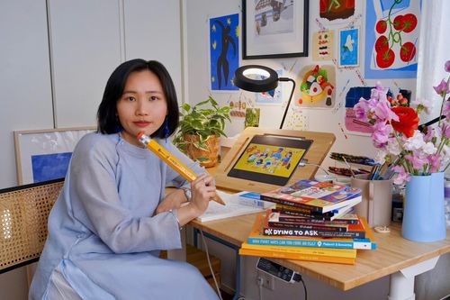 Họa sĩ Thùy Cốm đón Tết sớm với cuốn sách đậm sắc xuân
