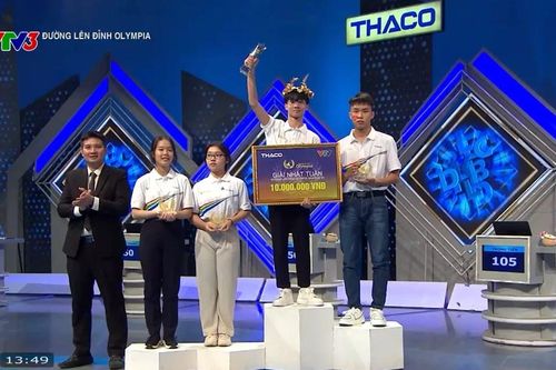Nam sinh Ninh Bình thắng thuyết phục trận thi tuần Olympia