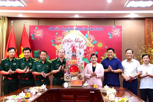 Chủ tịch UBND tỉnh Bình Phước chúc Tết cán bộ, chiến sĩ BĐBP tỉnh