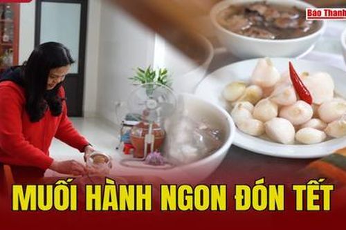 Muối hành ngon đón Tết