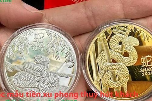Các mẫu tiền xu phong thủy hút khách dịp Tết Nguyên đán 2025