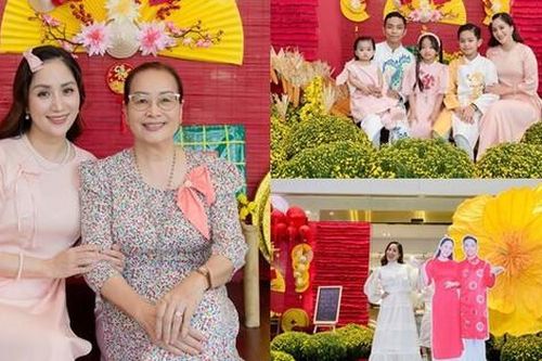 Khánh Thi Phan Hiển khoe biệt thự được trang trí Tết hoành tráng