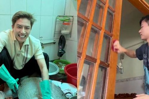 Sao Việt ăn Tết: Anh Tú Voi rửa bát mệt nghỉ, Bùi Công Nam dọn nhà 'hình thức'
