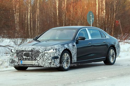 Mercedes-Maybach S-Class mới sẽ có đèn pha ngôi sao, màn hình 56 inch