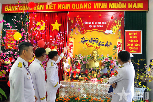 Hoạt động vui Xuân, đón Tết tại Trung tâm Bảo đảm kỹ thuật (Vùng 2 Hải quân)