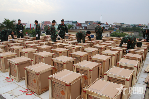 Huyện Tiền Hải (Thái Bình): Trận địa pháo hoa tầm thấp sẵn sàng 'khai hỏa'
