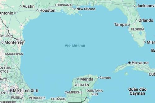 Google Maps sẽ đổi tên 'Vịnh Mexico' thành 'Vịnh Mỹ'