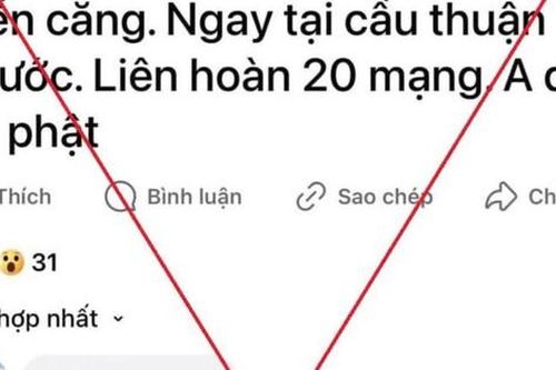 Đăng tin giả tai nạn liên hoàn ở Đà Nẵng để bán hàng Tết