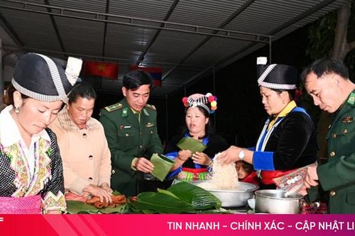 Đồng bào dân tộc Lào giáp biên giới Hà Tĩnh vui cùng Tết Việt