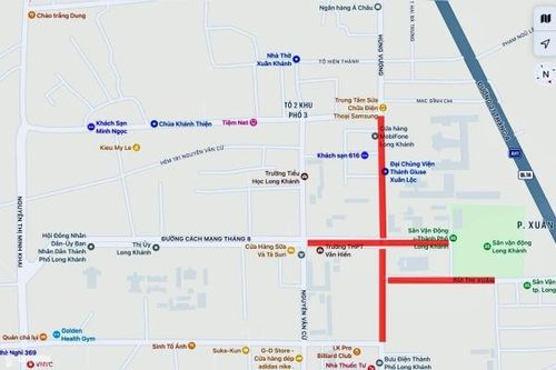 Long Khánh cấm lưu thông 3 tuyến đường nào để tổ chức bắn pháo hoa đêm giao thừa?