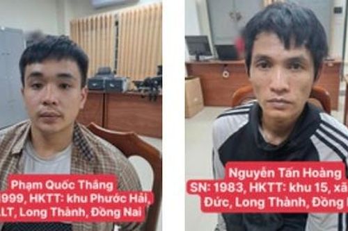 Cảnh sát hình sự truy xét nhanh 2 đối tượng cướp giật tài sản ngày cận Tết