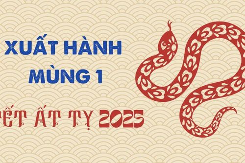 Hướng tốt, giờ đẹp xuất hành mùng 1 tết Ất Tỵ 2025